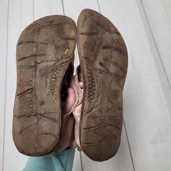 A.S. 98 Remini patchwork leather sandals olive green brown boho Renaissance - Picture 7 of 8